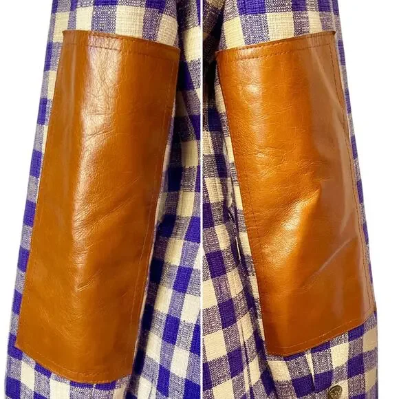 Smythe Rifle Elbow Patch Equestrian Blazer Jacket Rectangle Patch Purple Size 10 - Picture 6 of 11